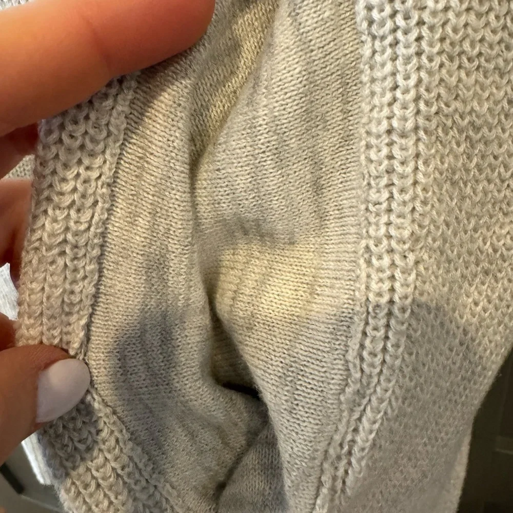 Athleta light heather grey open swing travel/ lounge cardigan/jacket - Picture 3 of 11